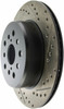 StopTech 127.44105L Sport Cross-Drilled And Slotted Disc Brake Rotor Fits Supra