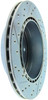StopTech 227.47023L Select Sport Cross-Drilled And Slotted Disc Brake Rotor