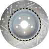 StopTech 227.47023L Select Sport Cross-Drilled And Slotted Disc Brake Rotor