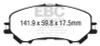 EBC Brakes DP63032 6000 Series Greenstuff Truck/SUV Brakes Disc Pads