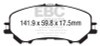 EBC Brakes DP63032 6000 Series Greenstuff Truck/SUV Brakes Disc Pads