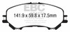 EBC Brakes DP63032 6000 Series Greenstuff Truck/SUV Brakes Disc Pads