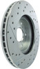 StopTech 227.40046L Select Sport Cross-Drilled And Slotted Disc Brake Rotor