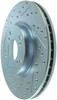 StopTech 227.40057R Select Sport Cross-Drilled And Slotted Disc Brake Rotor