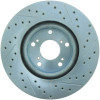 StopTech 227.40057R Select Sport Cross-Drilled And Slotted Disc Brake Rotor