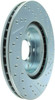 StopTech 227.40057R Select Sport Cross-Drilled And Slotted Disc Brake Rotor
