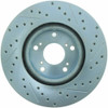 StopTech 227.40057R Select Sport Cross-Drilled And Slotted Disc Brake Rotor