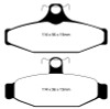 EBC Brakes DP51165NDX Bluestuff NDX Full Race Brake Pads Fits 84-87 Corvette