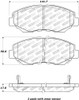 StopTech 308.09140 StopTech Street Brake Pads Fits Accord Civic CR-V Element ILX