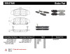 StopTech 309.07640 StopTech Sport Brake Pads Fits 96-14 Civic EL Insight