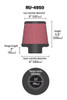 K&N RU-4950 Universal Air Filter
