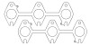 Cometic Gasket Automotive C5726-040 Exhaust Manifold Gasket Set