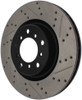 StopTech 127.34058L Sport Cross-Drilled And Slotted Disc Brake Rotor Fits M3