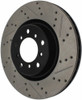 StopTech 127.34058L Sport Cross-Drilled And Slotted Disc Brake Rotor Fits M3