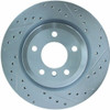 StopTech 227.34080L Select Sport Cross-Drilled And Slotted Disc Brake Rotor