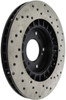 StopTech 128.40048R Sport Cross-Drilled Disc Brake Rotor Fits 00-09 S2000