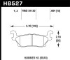 Hawk Performance HB527Z.604 Performance Ceramic Disc Brake Pad Fits 06-10 H3 H3T