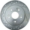 StopTech 227.40068R Select Sport Cross-Drilled And Slotted Disc Brake Rotor