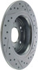 StopTech 227.40068R Select Sport Cross-Drilled And Slotted Disc Brake Rotor