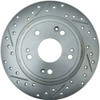 StopTech 227.40068R Select Sport Cross-Drilled And Slotted Disc Brake Rotor