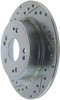 StopTech 227.40068R Select Sport Cross-Drilled And Slotted Disc Brake Rotor