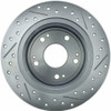 StopTech 227.40068R Select Sport Cross-Drilled And Slotted Disc Brake Rotor