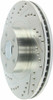 StopTech 227.47021R Select Sport Cross-Drilled And Slotted Disc Brake Rotor