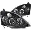 Anzo USA 121057 Projector Headlight Set w/Halo Fits 02-04 Civic