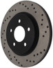 StopTech 128.61087L Sport Cross-Drilled Disc Brake Rotor Fits 05-14 Mustang
