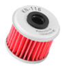 K&N Oil Filter for Honda/Husqvarna 1.625in OD x .438in ID x 1.406in H (KN-116)