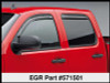 EGR 571501 SlimLine In-Channel WindowVisors Set of 4