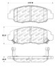 StopTech 308.07640 StopTech Street Brake Pads Fits 96-14 Civic EL Insight