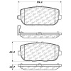 StopTech 308.11800 StopTech Street Brake Pads Fits 124 Spider MX-5 MX-5 Miata