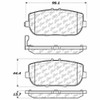 StopTech 308.11800 StopTech Street Brake Pads Fits 124 Spider MX-5 MX-5 Miata