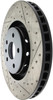 StopTech 127.62128L Sport Cross-Drilled And Slotted Disc Brake Rotor