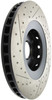 StopTech 127.62128L Sport Cross-Drilled And Slotted Disc Brake Rotor