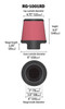 K&N RG-1001RD Universal Air Filter