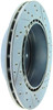StopTech 227.47023R Select Sport Cross-Drilled And Slotted Disc Brake Rotor