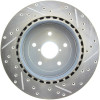 StopTech 227.47023R Select Sport Cross-Drilled And Slotted Disc Brake Rotor