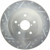 StopTech 227.47023R Select Sport Cross-Drilled And Slotted Disc Brake Rotor