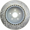 StopTech 227.47023R Select Sport Cross-Drilled And Slotted Disc Brake Rotor