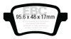 EBC Brakes DP23027 Greenstuff 2000 Series Sport Brake Pads Fits 14-18 500L