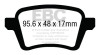 EBC Brakes DP23027 Greenstuff 2000 Series Sport Brake Pads Fits 14-18 500L