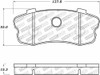 StopTech 309.11851 Sport Disc Brake Pad Set Fits 06-13 Corvette