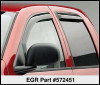 EGR 572451 SlimLine In-Channel WindowVisors Set of 4