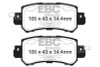 EBC Brakes DP42135R Yellowstuff Street And Track Brake Pads Fits 13-15 CX-5