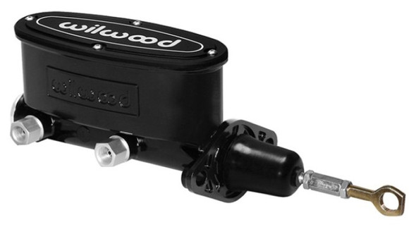 Wilwood High Volume Tandem M/C - 15/16in Bore Black-W/Pushrod - Early Mustang (Part# 260-14157-BK)