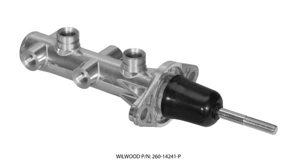 Wilwood Tandem Remote Master Cylinder - 7/8in Bore Ball Burnished (Part# 260-14241-P)