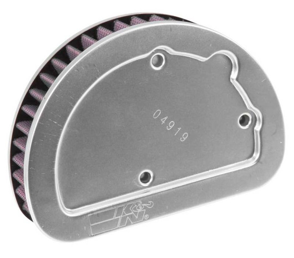 K&N Replacement Unique Air Filter 6.625in L x 4.75in W x 1.625in H with 1 Flange for Harley Davidson (HD-1614)