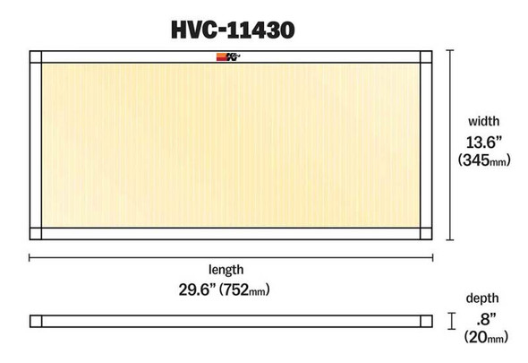 K&N Engineering (HVAC Filters) KN HVAC Filters - Part# HVC-11430